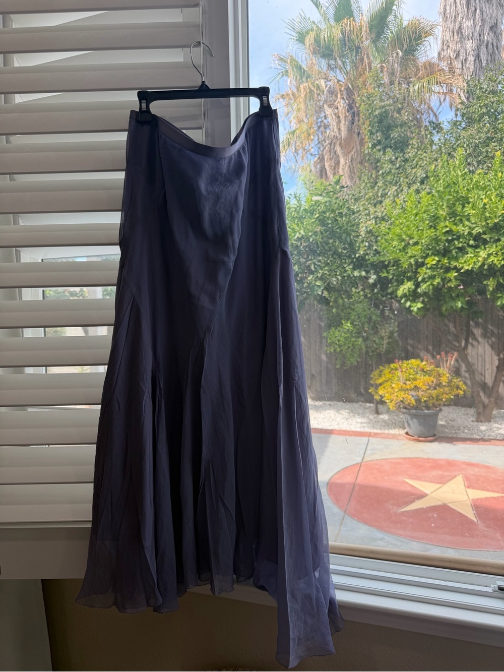 NWT Polo Ralph Lauren 100% Silk Chiffon Midi Skirt Dust Lavender Size 10